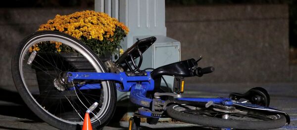 El lugar del atropello en Nueva York - Sputnik Mundo