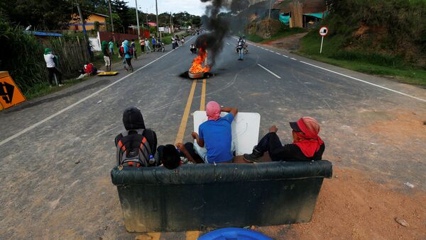 Protestas de los indígenas en Cauca - Sputnik Mundo