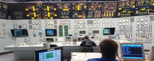 El puesto de control de la planta atómica de Novovorónezh, Rusia - Sputnik Mundo