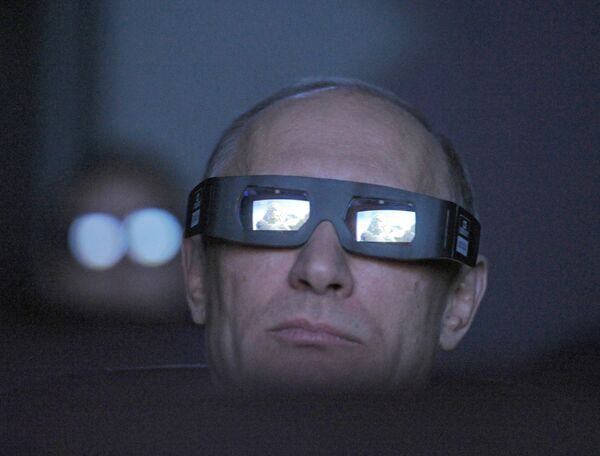 Vladímir Putin en el planetario de Moscú en 2012 - Sputnik Mundo