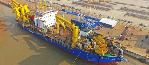 Tian Kun Hao, la nueva embarcación draga de China para construir islas Tian Kun Hao, la nueva embarcación draga de China para construir islas - Sputnik Mundo