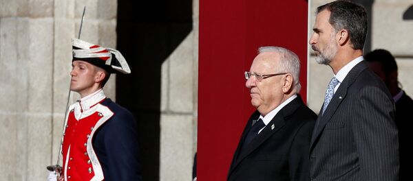 El presidente de Israel, Reuvén Rivlin, y el rey Felipe VI de España El presidente de Israel, Reuvén Rivlin, y el rey Felipe VI de España - Sputnik Mundo