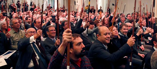 Alcaldes de Cataluña en Bruselas - Sputnik Mundo