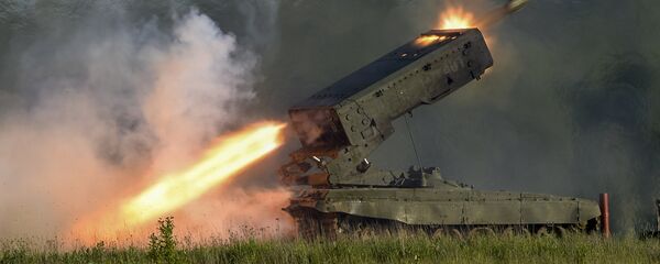 El sistema ruso TOS-1A Solntsepiok El sistema ruso TOS-1A Solntsepiok - Sputnik Mundo