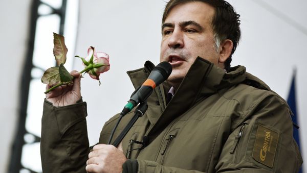 Mijaíl Saakashvili, expresidente de Georgia y exgobernador de la región ucraniana de Odesa en Kiev Mijaíl Saakashvili, expresidente de Georgia y exgobernador de la región ucraniana de Odesa en Kiev - Sputnik Mundo