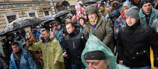 Manifestación contra Poroshenko en Kiev - Sputnik Mundo
