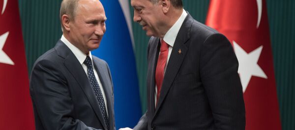 Presidente de Rusia, Vladímir Putin, y presidente de Turquía, Recep Tayyip Erdogan (archivo) Presidente de Rusia, Vladímir Putin, y presidente de Turquía, Recep Tayyip Erdogan (archivo) - Sputnik Mundo