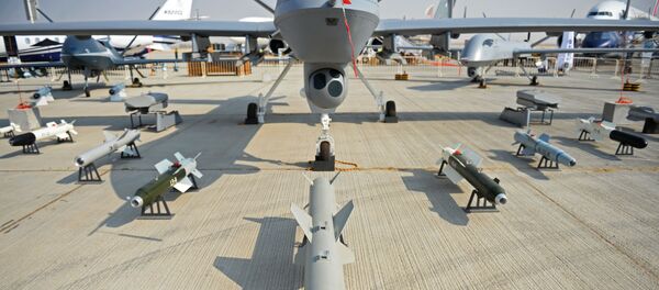 Un dron Wing Loong-2, otra copia china del MQ-9 Predator estadounidense (imagen ilustrativa) - Sputnik Mundo