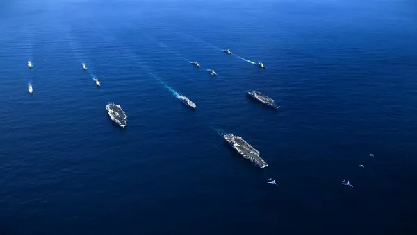 Maniobras de gran escala cerca de la costa de la península Coreana - Sputnik Mundo