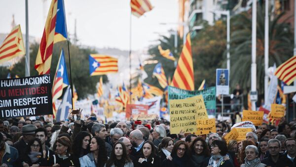 Protestas en Cataluña - Sputnik Mundo