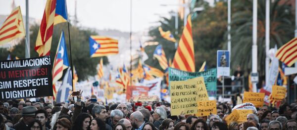 Protestas en Cataluña - Sputnik Mundo