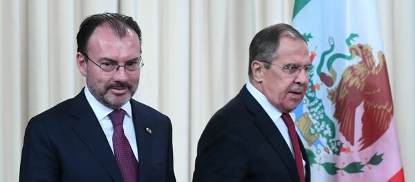 El canciller de México, Luis Videgaray, y el canciller de Rusia, Sergéi Lavrov - Sputnik Mundo