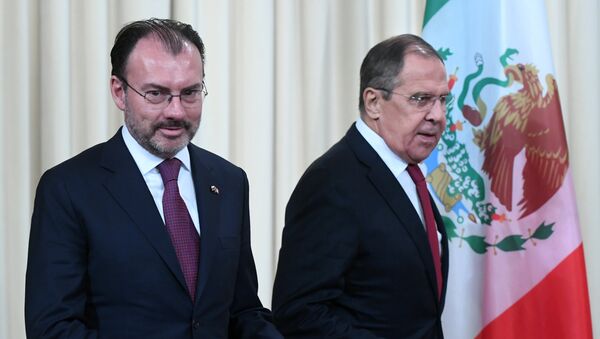 El canciller de México, Luis Videgaray, y el canciller de Rusia, Sergéi Lavrov - Sputnik Mundo