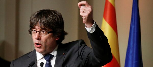 Carles Puigdemont, el expresidente del Gobierno catalán Carles Puigdemont, el expresidente del Gobierno catalán - Sputnik Mundo