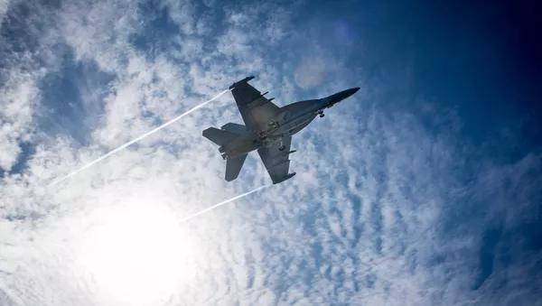Un caza EA-18G Growler - Sputnik Mundo