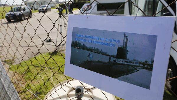 Imagen del submarino argentino San Juan - Sputnik Mundo