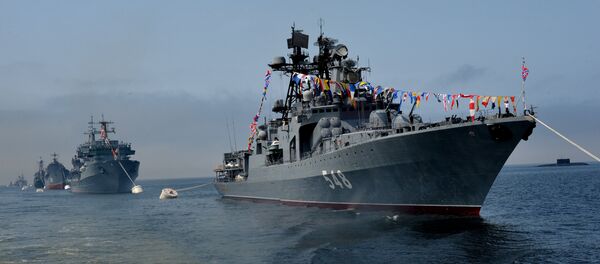 El buque ruso Almirante Panteleev El buque ruso Almirante Panteleev - Sputnik Mundo