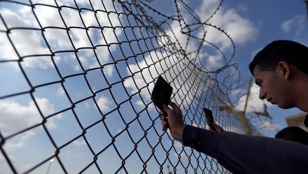 El paso fronterizo de Rafah entre la Franja de Gaza y Egipto El paso fronterizo de Rafah entre la Franja de Gaza y Egipto - Sputnik Mundo