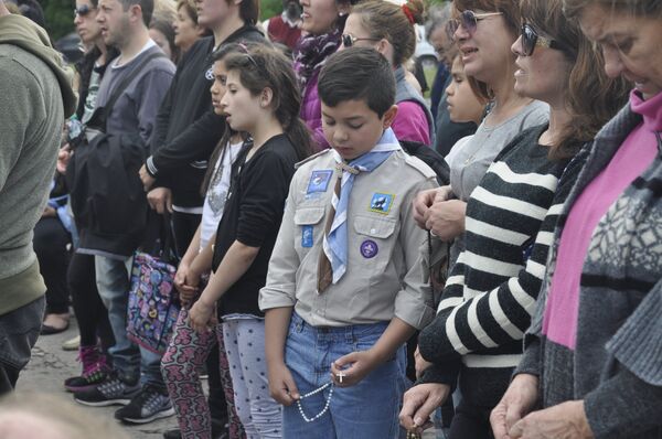Familiares y allegados de la tripulación del submarino ARA San Juan de la Armada argentina - Sputnik Mundo
