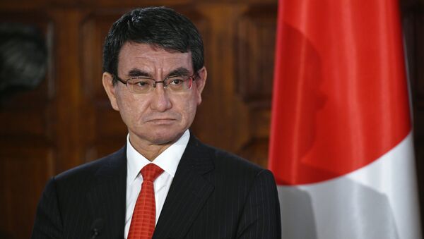 Taro Kono, ministro de Asuntos Exteriores de Japón - Sputnik Mundo