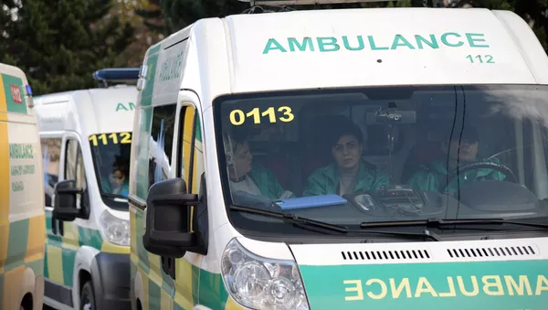 Ambulancia en Georgia - Sputnik Mundo
