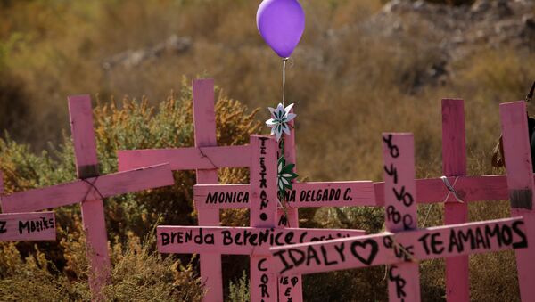 Manifestación en memoria de mujeres desaparecidas en México en el marco de las conmemoraciones del Día Internacional para la Eliminación de la Violencia contra la Mujer - Sputnik Mundo