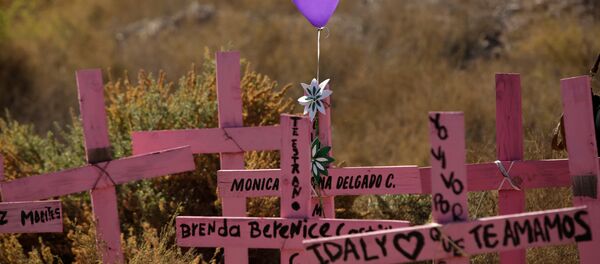 Manifestación en memoria de mujeres desaparecidas en México en el marco de las conmemoraciones del Día Internacional para la Eliminación de la Violencia contra la Mujer - Sputnik Mundo