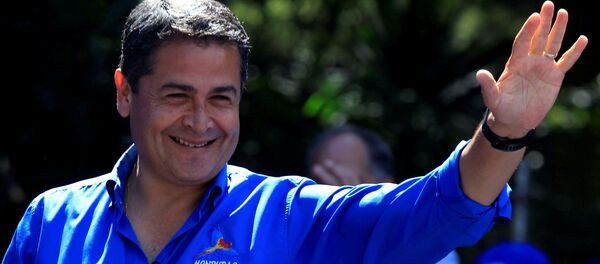 El mandatario hondureño Juan Orlando Hernández (archivo) El mandatario hondureño Juan Orlando Hernández (archivo) - Sputnik Mundo