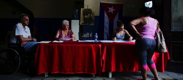 Un colegio electoral en La Habana Un colegio electoral en La Habana - Sputnik Mundo