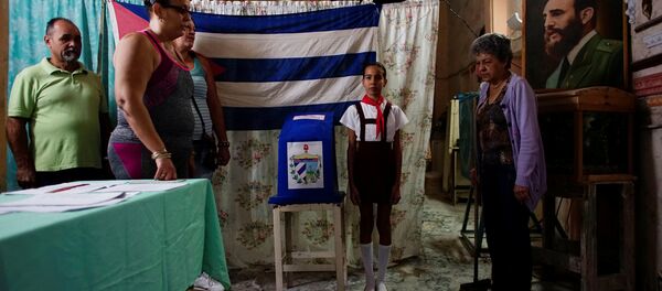 Un colegio electoral en La Habana Un colegio electoral en La Habana - Sputnik Mundo