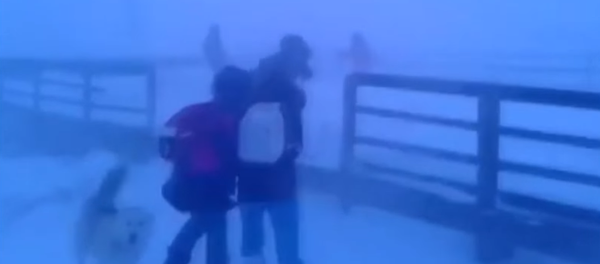 Escolares siberianos vuelven del cole con vientos de más de 100 km/h - Sputnik Mundo