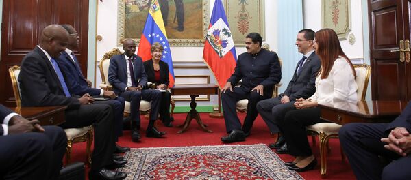 Presidente de Haití, Jovenel Moïse, y presidente de Venezuela, Nicolás Maduro - Sputnik Mundo