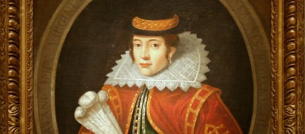 Retrato de Pocahontas, una héroe de la tribu indígena Pamunkey Retrato de Pocahontas, una héroe de la tribu indígena Pamunkey - Sputnik Mundo