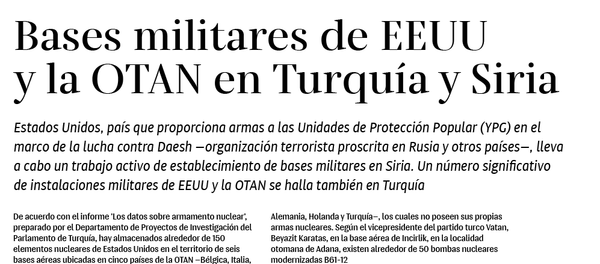 Bases militares de EEUU y la OTAN en Turquía y Siria - Sputnik Mundo