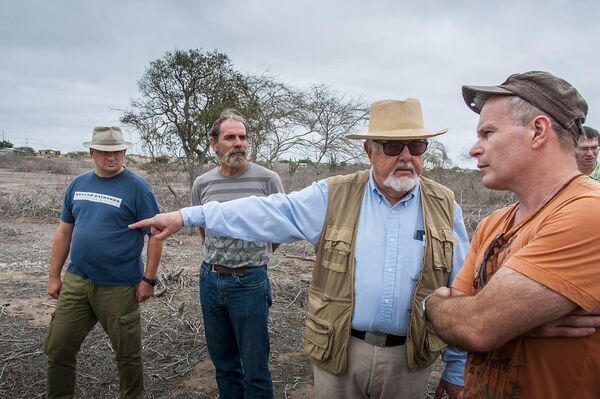 De izquierda a derecha: el jefe del proyecto del yacimiento Real Alto, Aleksandr Popov; el estudiante de ESPOL, Jaime García estudiante ESPOL; el director del Centro Estudios Arqueológicos ESPOL, doctor Jorge G. Marcos; y Andrei Tabarev, del Museo Etnográfico de Novosibirsk. De izquierda a derecha: el jefe del proyecto del yacimiento Real Alto, Aleksandr Popov; el estudiante de ESPOL, Jaime García estudiante ESPOL; el director del Centro Estudios Arqueológicos ESPOL, doctor Jorge G. Marcos; y Andrei Tabarev, del Museo Etnográfico de Novosibirsk. - Sputnik Mundo