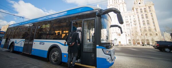 Un electrobús ruso (imagen ilustrativa) Un electrobús ruso (imagen ilustrativa) - Sputnik Mundo
