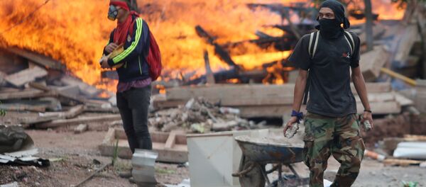Protestas en Tegucigalpa, la capital de Honduras - Sputnik Mundo