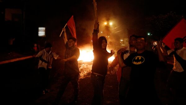 Protestas en Tegucigalpa, la capital de Honduras - Sputnik Mundo