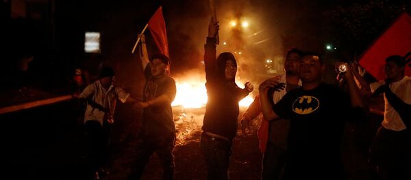 Protestas en Tegucigalpa, la capital de Honduras - Sputnik Mundo