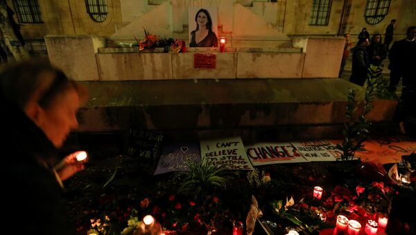 Homenaje a la periodista asesinada Daphne Caruana Galizia - Sputnik Mundo