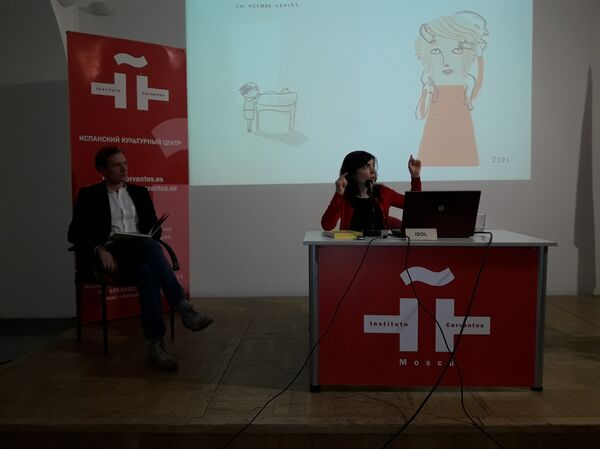 Isol presenta su libro 'El Menino' en el Instituto Cervantes de Moscú - Sputnik Mundo