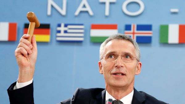 Jens Stoltenberg, el secretario general de la Alianza Atlántica durante la cumbre de los titulares de Exteriores de la OTAN Jens Stoltenberg, el secretario general de la Alianza Atlántica durante la cumbre de los titulares de Exteriores de la OTAN - Sputnik Mundo