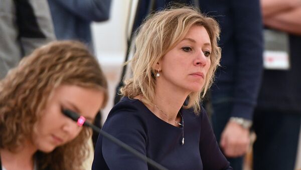 María Zajárova, portavoz del Ministerio de Exteriores de Rusia - Sputnik Mundo