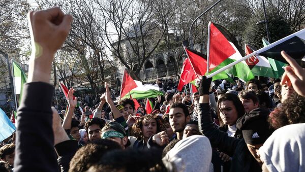 Protestas en Estambul por la decisión de Donald Trump sobre Jerusalén - Sputnik Mundo