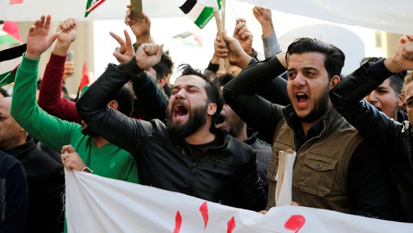 Protestas en Irak por la decisión de Donald Trump sobre Jerusalén Protestas en Irak por la decisión de Donald Trump sobre Jerusalén - Sputnik Mundo