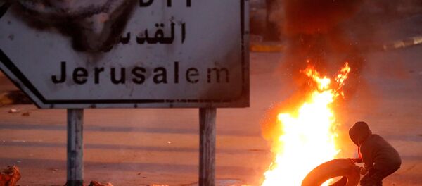 Manifestaciones en Cisjordania Manifestaciones en Cisjordania - Sputnik Mundo