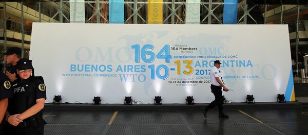 XI Conferencia Ministerial de la OMC en Buenos Aires, Argentina XI Conferencia Ministerial de la OMC en Buenos Aires, Argentina - Sputnik Mundo