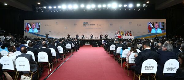 XI Conferencia Ministerial de la OMC en Buenos Aires, Argentina XI Conferencia Ministerial de la OMC en Buenos Aires, Argentina - Sputnik Mundo