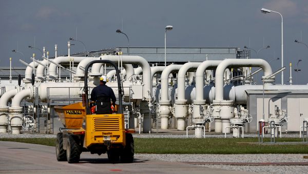 La estación de gas de Baumgarten en la localidad austriaca de Weiden an der March La estación de gas de Baumgarten en la localidad austriaca de Weiden an der March - Sputnik Mundo