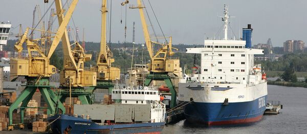 El puerto de Riga, Letonia - Sputnik Mundo